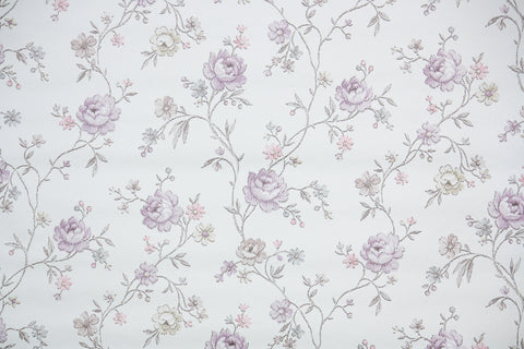 1980s Floral Vintage Wallpaper