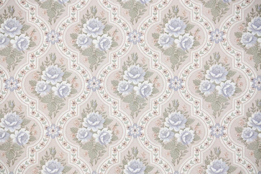1980s Floral Vintage Wallpaper