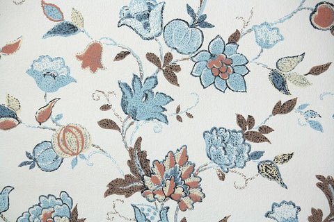1960s Floral Vintage Wallpaper