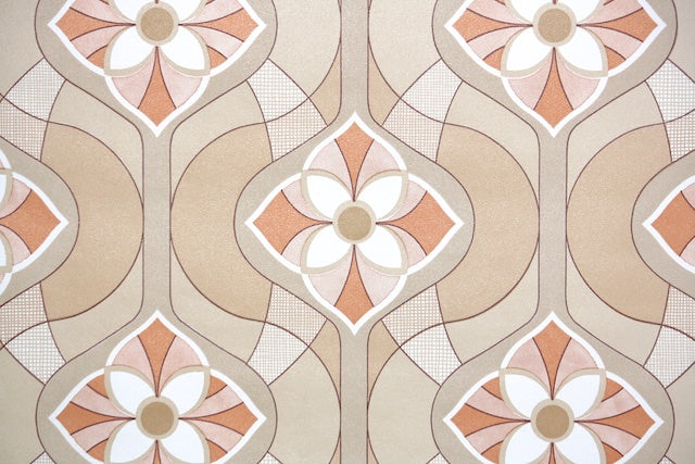 1970s Geometric Vintage Wallpaper