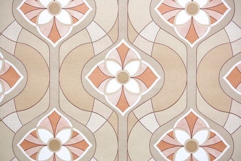 1970s Geometric Vintage Wallpaper