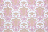 1970s Damask Vintage Wallpaper