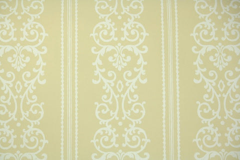 1960s Damask Vintage Wallpaper