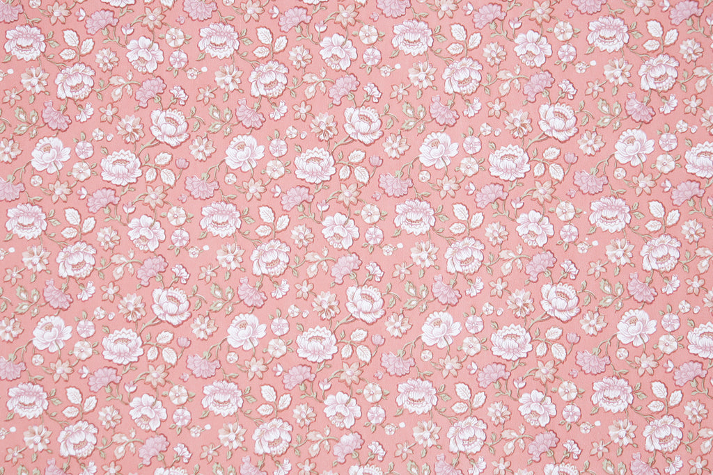1980s Floral Vintage Wallpaper