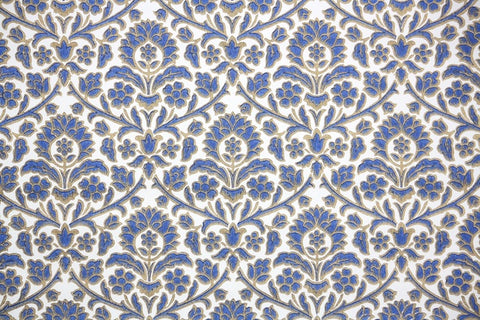 1960s Floral Damask Vintage Wallpaper