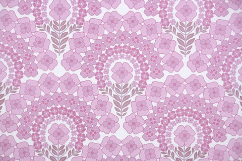 1970s Floral Vintage Wallpaper