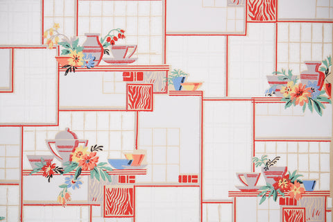 1940s Kitchen Vintage Wallpaper