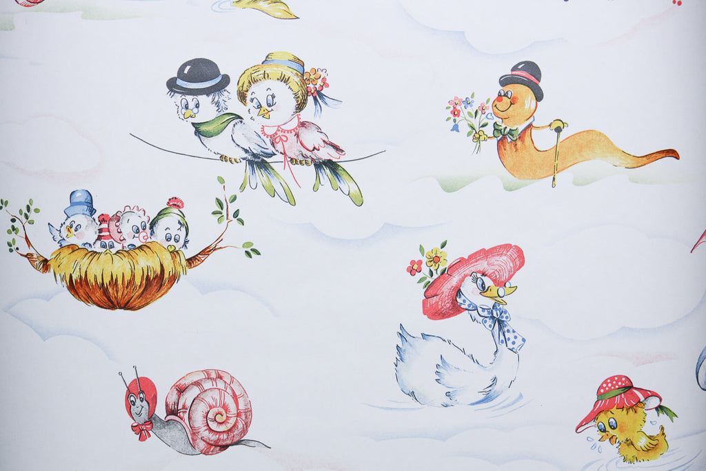 1980s Childrens Vintage Wallpaper