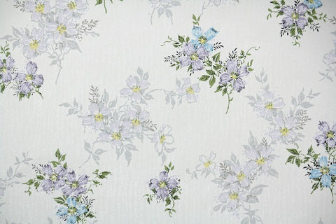 1950s Floral Vintage Wallpaper