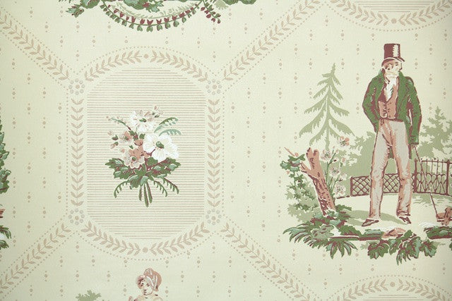 1970s Scenic Vintage Wallpaper