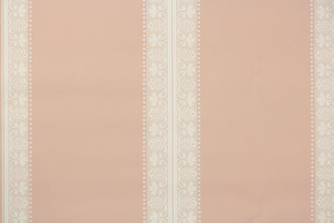 1940s Stripe Vintage Wallpaper