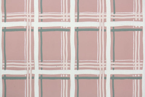 1950s Plaid Vintage Wallpaper