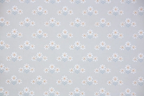 1960s Floral Vintage Wallpaper