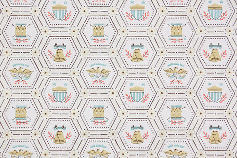 1950s Novelty Vintage Wallpaper