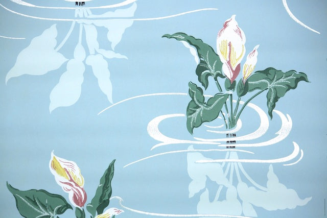 1950s Bathroom Vintage Wallpaper