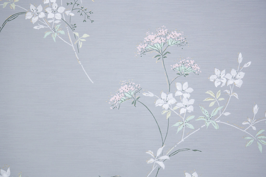 1950s Floral Vintage Wallpaper