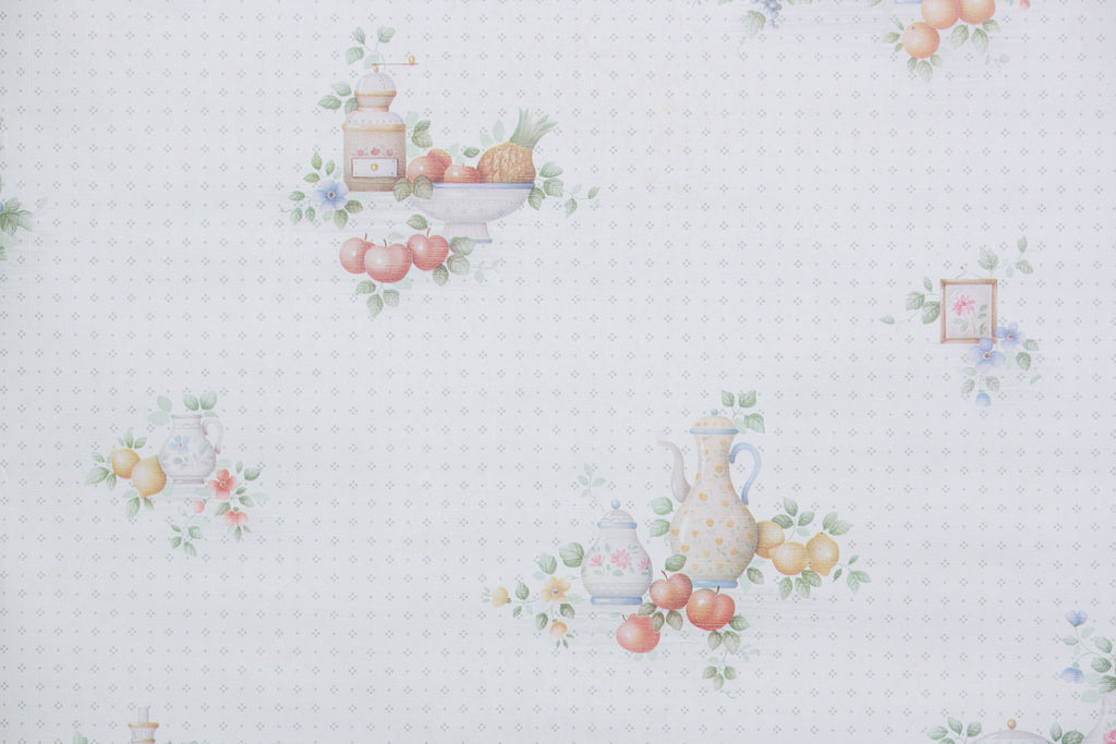 1980s Kitchen Vintage Wallpaper