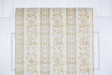 1970s Floral Stripe Vintage Wallpaper