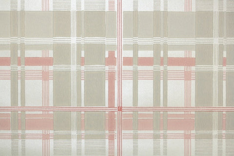 1950s Plaid Vintage Wallpaper