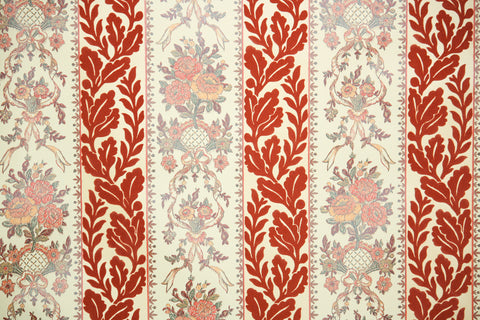 1970s Vintage Flock Wallpaper