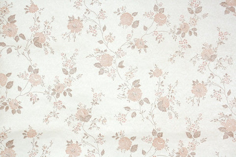 1980s Floral Vintage Wallpaper