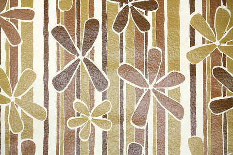 1970s Floral Vintage Wallpaper