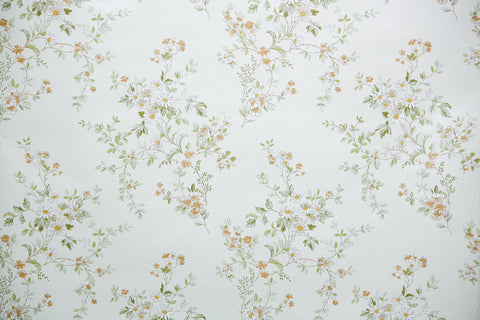 1980s Floral Vintage Wallpaper