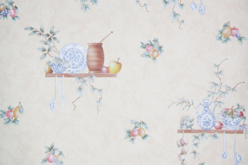 1980s Kitchen Vintage Wallpaper