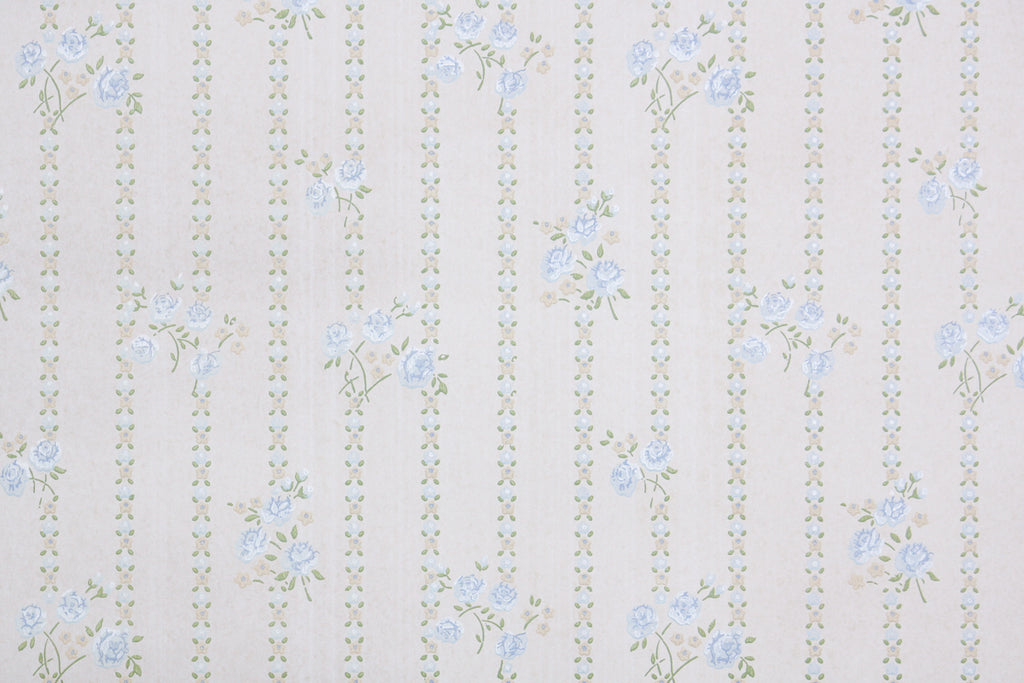1970s Floral Vintage Wallpaper