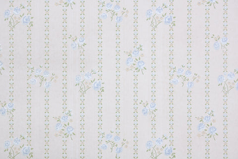 1970s Floral Vintage Wallpaper