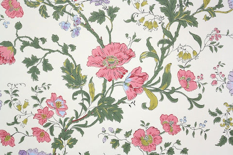 1950s Floral Vintage Wallpaper