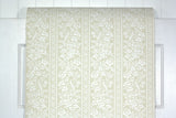 1960s Floral Stripe Vintage Wallpaper