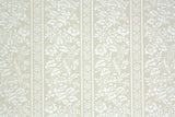1960s Floral Stripe Vintage Wallpaper