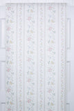1980s Floral Stripe Vintage Wallpaper
