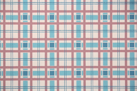 1950s Plaid Vintage Wallpaper