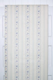 1980s Floral Stripe Vintage Wallpaper