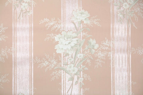 1940s Floral Vintage Wallpaper