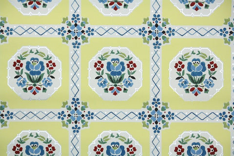 1940s Kitchen Vintage Wallpaper