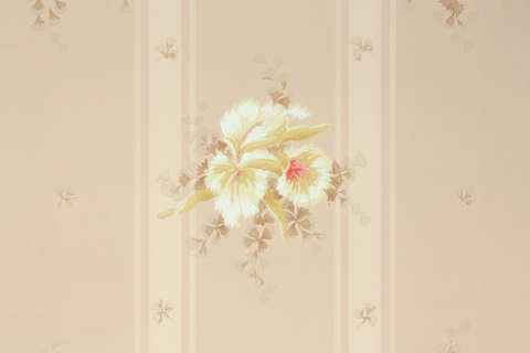 1940s Floral Vintage Wallpaper