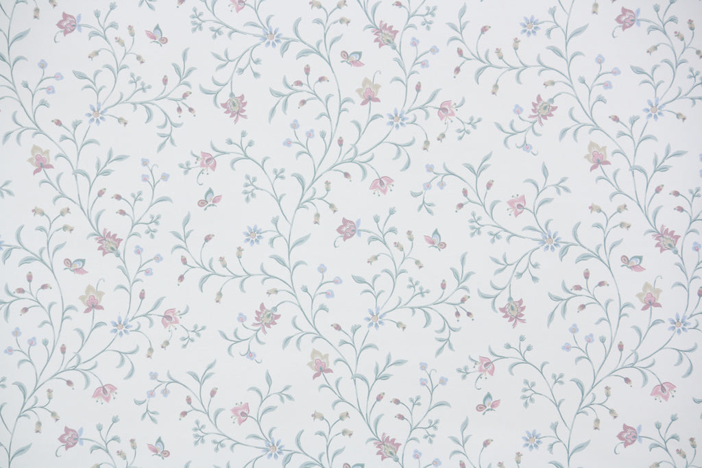 1980s | 1990s Floral Vintage Wallpaper