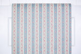 1980s | 1990s Floral Stripe Vintage Wallpaper