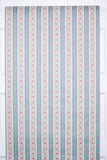 1980s | 1990s Floral Stripe Vintage Wallpaper