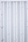 1980s | 1990s Floral Stripe Vintage Wallpaper