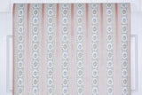 1980s | 1990s Floral Stripe Vintage Wallpaper