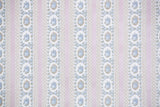 1980s | 1990s Floral Stripe Vintage Wallpaper