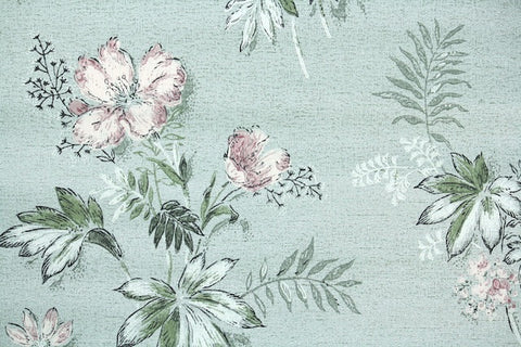 1950s Floral Vintage Wallpaper