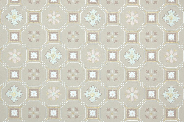 1950s Geometric Vintage Wallpaper