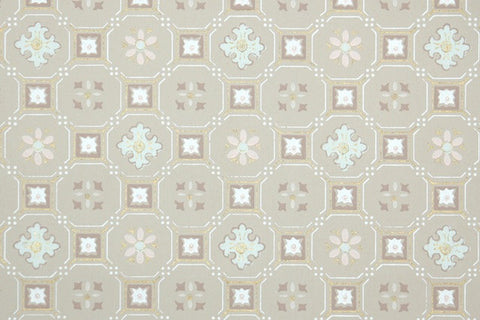 1950s Geometric Vintage Wallpaper