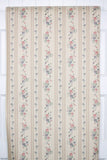 1990s Floral Stripe Vintage Wallpaper