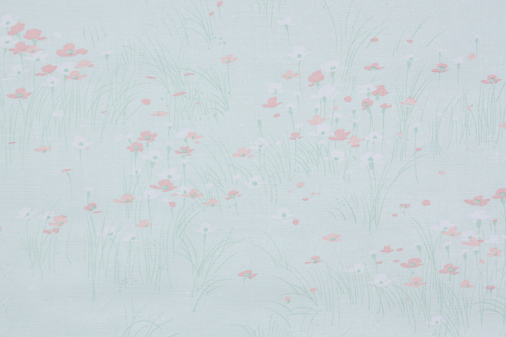 1980s Floral Vintage Wallpaper